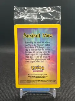 Pokemon TCG Ancient Mew Promo Card 2000 Movie Factory Sealed - Print Line - Image 2