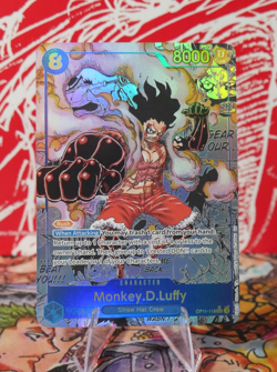 PROXY One Piece Card Manga Monkey D Luffy OP11-118 CUSTOM ENGLISH Card - Image 1