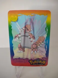 Pokemon Advanced 2004 Panini Lenticular Action Card #102 Groudon - Image 1
