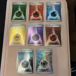 Pokemon TCG Black Bolt/White Flare Reverse Holo Energy (8) Complete Card Set - Image 1