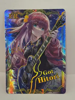 Goddess Story CCG Anime Waifu Doujin Holo Foil Card UR Rare - Hitori Bocchi Rock - Image 1