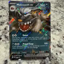 Mabosstiff ex 086 SV Scarlet & Violet Pokemon Promo Card 🔥 - Image 1