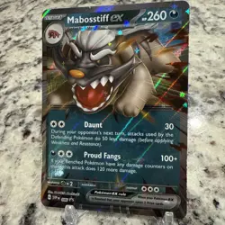 Mabosstiff ex 086 SV Scarlet & Violet Pokemon Promo Card 🔥 - Image 4