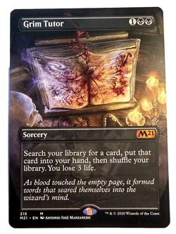 Grim Tutor Alternate Art, Magic Core Set 2021 MTG - Image 1