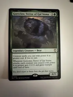 Goreclaw, Terror of Qal Sisma 0222 Non Foil Rare Bloomburrow Commander MTG NM - Image 1