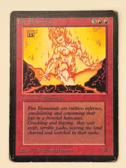 Fire Elemental Beta HP/D MTG Magic the Gathering - Image 1