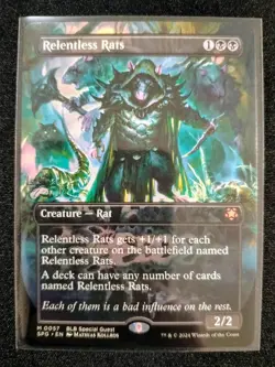 MTG Relentless Rats Borderless 0057 Special Guests NM - Image 1