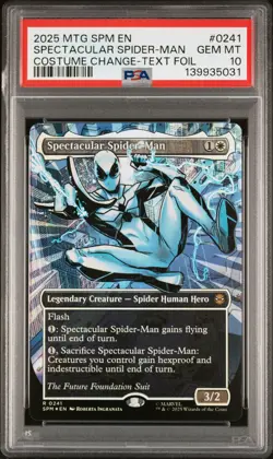 2025 MAGIC: THE GATHERING MARVEL'S SPIDER-MAN SPECTACULAR SPIDER-MAN PSA 10 - Image 1