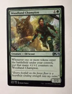 Woodland Champion (205) Core Set 2020 M20 MTG Magic - Image 1