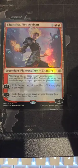 MtG Chandra, Fire Artisan Foil - Image 1