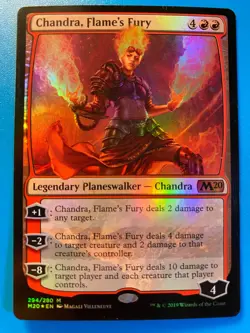 MTG 1x FOIL Chandra, Flame's Fury # 294 Core Set 2020 M20 Magic Gathering x1 NM - Image 1