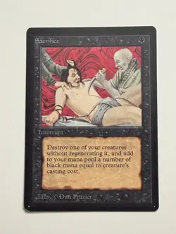 Sacrifice Beta LP MTG Magic the Gathering - Image 1