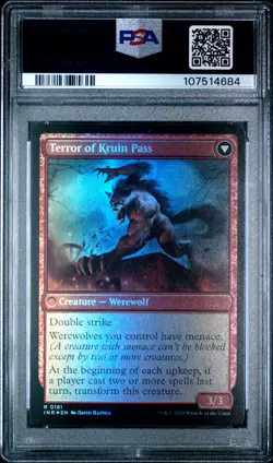 2025 MTG INNISTRAD REMASTERED FOIL #0161 KRUIN OUTLAW/TERROR OF KRUIN PASS PSA 9 - Image 2