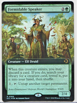 Formidable Speaker (Extended Art) Lorwyn Eclipsed Foil - Image 1