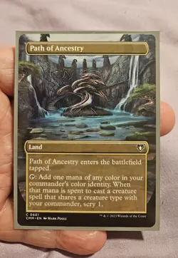 🔥 MTG - Path of Ancestry - (BORDERLESS) CMM #661 C. NM/M Beauty! 🔥 - Image 1