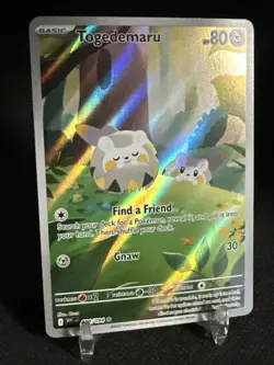 Togedemaru 104/094 Phantasmal Flames Illustration Rare Full Art Pokemon TCG - Image 3