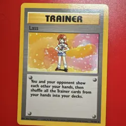 Pokemon TCG Card Lass Base Set Vintage Rare 75/102 LP - Image 1