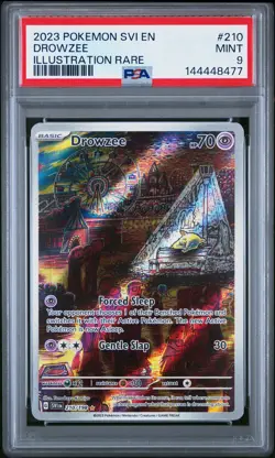 2023 POKEMON SVI EN-SCARLET & VIOLET ILLUSTRATION RARE #210 DROWZEE PSA 9 - Image 1