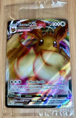 2021 Pokemon EEVEE VMAX - SEALED SWSH087 Black Star Promo Full Art Holo TCG - Image 1