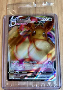 2021 Pokemon EEVEE VMAX - SEALED SWSH087 Black Star Promo Full Art Holo TCG - Image 2