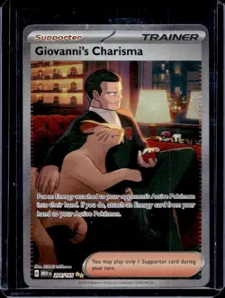 2023 Pokemon SV 151 Giovanni's Charisma #204/165 - Image 1