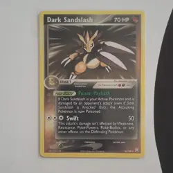 Pokemon TCG Dark Sandslash 18/109 EX Team Rocket Returns Rare 2004 - Image 1
