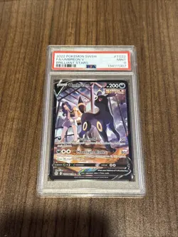 2022 Pokemon Sword And Shield Brilliant Stars Full Art Umbreon V TG22 PSA 9 - Image 1