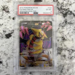 Pokemon Giratina EX Dragons Exalted Full Art #124 PSA 6 - Image 1