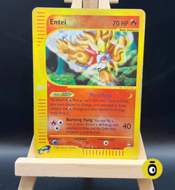 POKEMON - ENTEI REVERSE HOLO 10/147 - Aquapolis - ENG - COND. PLAYED - Vintage - Image 1