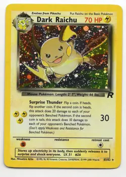 Pokemon: Team Rocket *Foil* Dark Raichu (83/82) Unlimited Secret Rare - Image 1