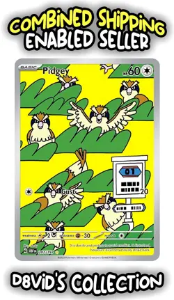 ( BUNDLE ) Pidgey 207/197 & Pidgeotto 208/197 - Pokemon Obsidian Flames Holos NM - Image 2