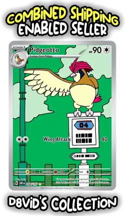 ( BUNDLE ) Pidgey 207/197 & Pidgeotto 208/197 - Pokemon Obsidian Flames Holos NM - Image 3