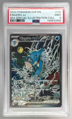 140833992 Kingdra ex 2024 Pokemon SV Shrouded Fable Promo SVP EN #131 PSA 9 - Image 1