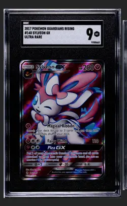 Sylveon GX 140/145 Sun And Moon Guardians Rising Full Art Holo Pokemon SGC 9 - Image 1