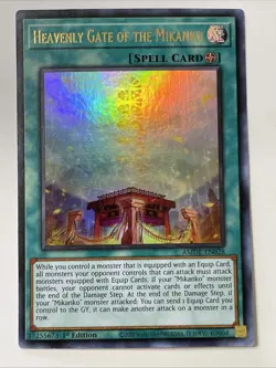 Yu-Gi-Oh! Heavenly Gate of the Mikanko Ultra Rare 1st Edition AMDE-EN028 NM - Image 1