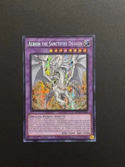 2024 YUGIOH MP24 SECRET RARE ALBION THE SANCTIFIRE DRAGON NM - Image 1