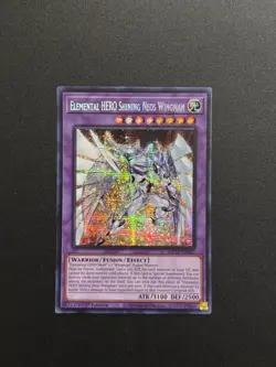 2024 YUGIOH MP24 SECRET RARE ELEMENTAL HERO SHINING NEOS WINGMAN NM - Image 1