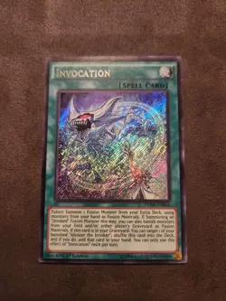 YuGiOh! Invocation FUEN-EN035 Secret Rare 1st Ed NM - Image 1