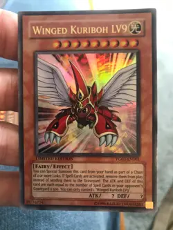 Winged Kuriboh LV9 YG03-EN001 Ultra Rare Limited Edition - Lightly Played - Image 1