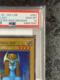 2002 Yu-Gi-Oh! Mystical Elf #062 Legend of Blue Eyes White Dragon GEM 💎 PSA 10 - Image 3