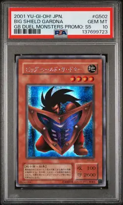 2001 YU-GI-OH! JPN GAMEBOY DUEL MONSTERS PROMOS: SER. 5 BIG SHIELD GARDNA PSA 10 - Image 1