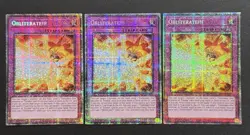 2025 YUGIOH MP25 1ST ED STARLIGHT OBLITERATE X3 NM SET - Image 1
