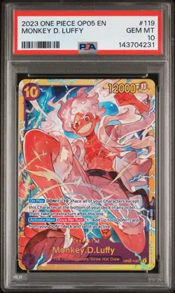 2023 ONE PIECE OP05-AWAKENING OF THE NEW ERA #119 MONKEY D. LUFFY PSA 10 - Image 1