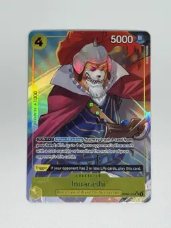 Bandai One Piece Card Game Inuarashi OP06-100 Foil Character Card - Image 1