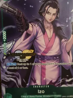 Izo (CS 2023 Celebration Pack) (OP01-033) One Piece Promotion Cards NM FOIL - Image 3