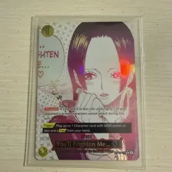 One Piece TCG OP14-118 ALT ART You'll Frighten Me...The Azure Sea's Seven SP Boa - Image 1
