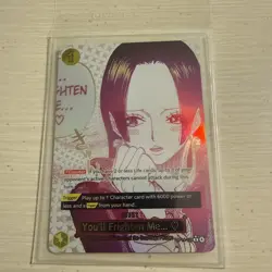 One Piece TCG OP14-118 ALT ART You'll Frighten Me...The Azure Sea's Seven SP Boa - Image 5