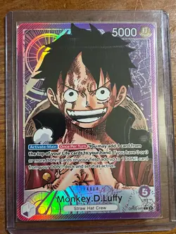 2023 Monkey D. Luffy Alt Art Leader OP05-060 Awakening of the New Era Foil NM - Image 1