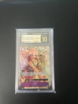 One Piece Graded CGC Pristine 10 Nami PRB02-012 Alt Art Rare Japanese - Image 1
