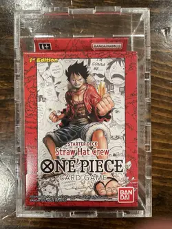 One Piece TCG Super Pre Release Starter Deck 1 Straw Hat Crew Sealed NEW 1st Ed. - Image 1